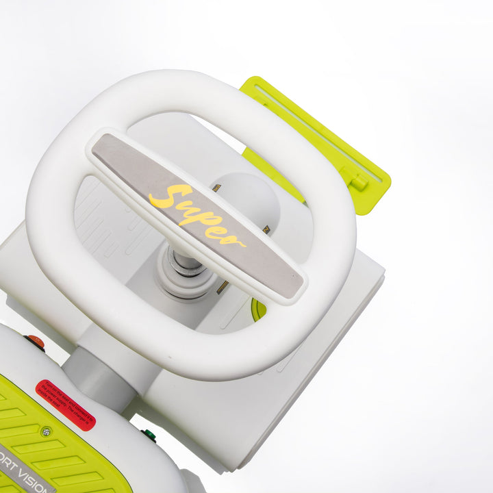 12V Cleaning Go Kart For Kids,55W Motor,Front with mop for cleaning,Length can extended by 6cm,Built in music and lighting functions,Provide a speed of 1.86 - 2.49MPH for kids aged 3 - 6 years old. - Tenko Co., Ltd.