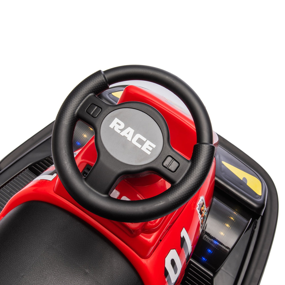 12V Kids Ride On Motor Bumper Car,integrating system,Rotate 360 degrees in place,Collision triggers sound effects and lights,Four - wheel waterfall light,Cute appearance design for kids aged 3 - 5. - Tenko Co., Ltd.