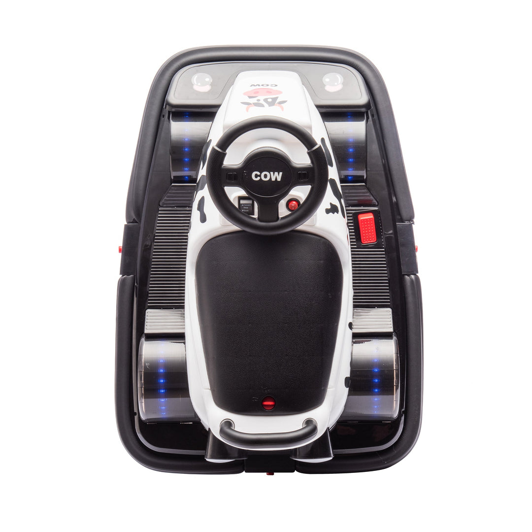 12V Kids Ride On Motor Bumper Car,integrating system,Rotate 360 degrees in place,Collision triggers sound effects and lights,Four - wheel waterfall light,Cute appearance design for kids aged 3 - 5. - Tenko Co., Ltd.