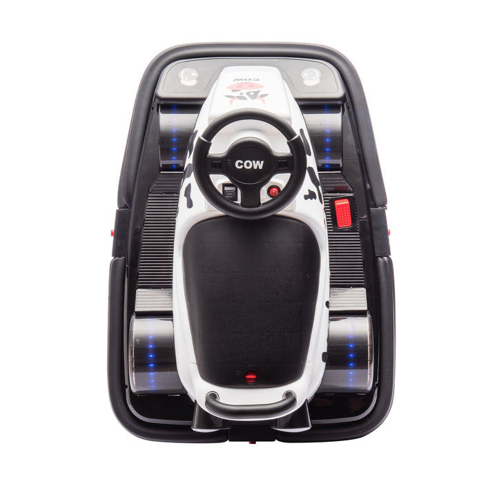 12V Kids Ride On Motor Bumper Car,integrating system,Rotate 360 degrees in place,Collision triggers sound effects and lights,Four - wheel waterfall light,Cute appearance design for kids aged 3 - 5. - Tenko Co., Ltd.