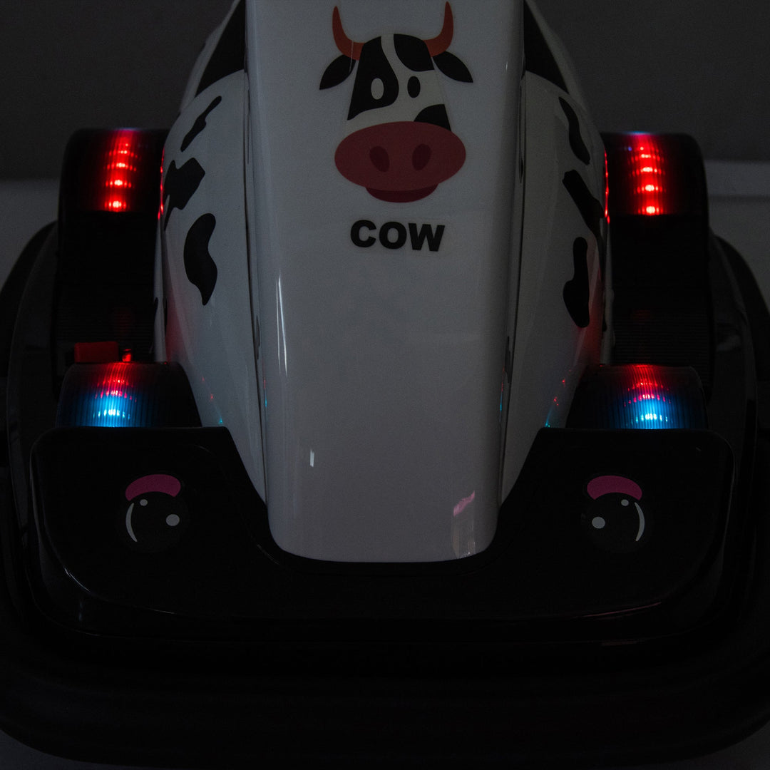 12V Kids Ride On Motor Bumper Car,integrating system,Rotate 360 degrees in place,Collision triggers sound effects and lights,Four - wheel waterfall light,Cute appearance design for kids aged 3 - 5. - Tenko Co., Ltd.