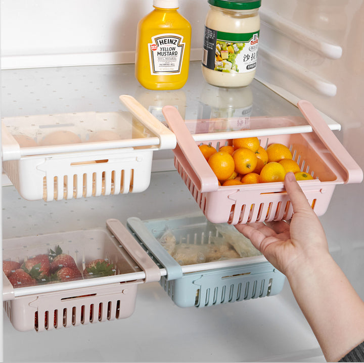 Refrigerator Storage Basket Stretchable Multifunction Kitchen Refrigerator Storage Box Tenko Store