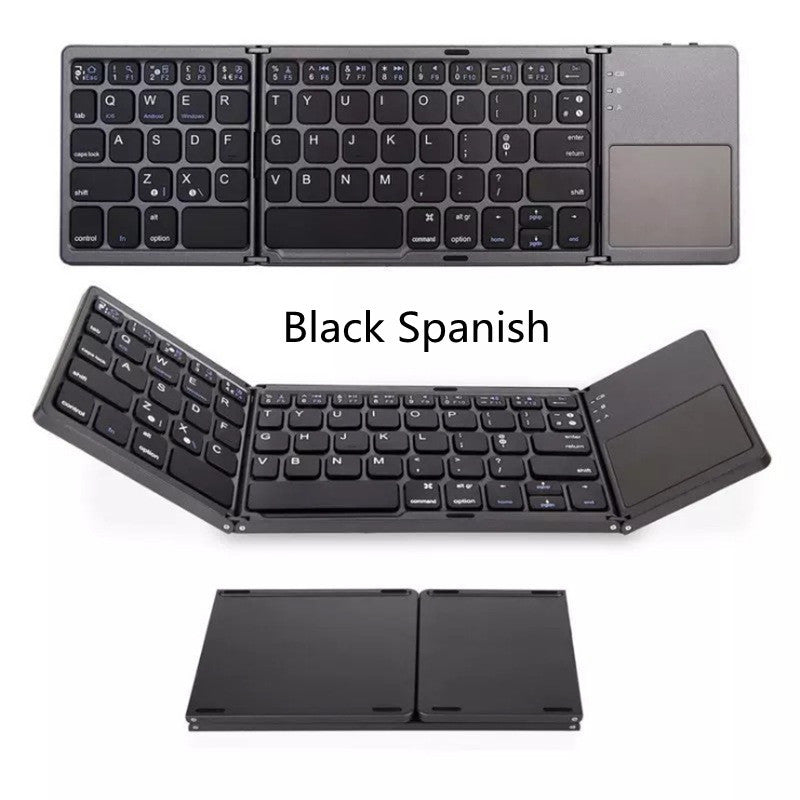 Folding Mini Keyboard Tablet Phone Computer Wireless Foldable Bluetooth Keyboard Multi-Function Button Tenko Store