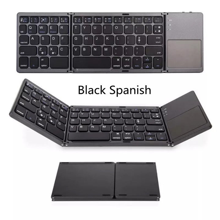 Folding Mini Keyboard Tablet Phone Computer Wireless Foldable Bluetooth Keyboard Multi-Function Button Tenko Store