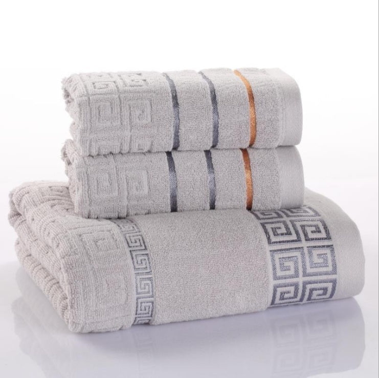 Three-piece cotton towel set Tenko Store