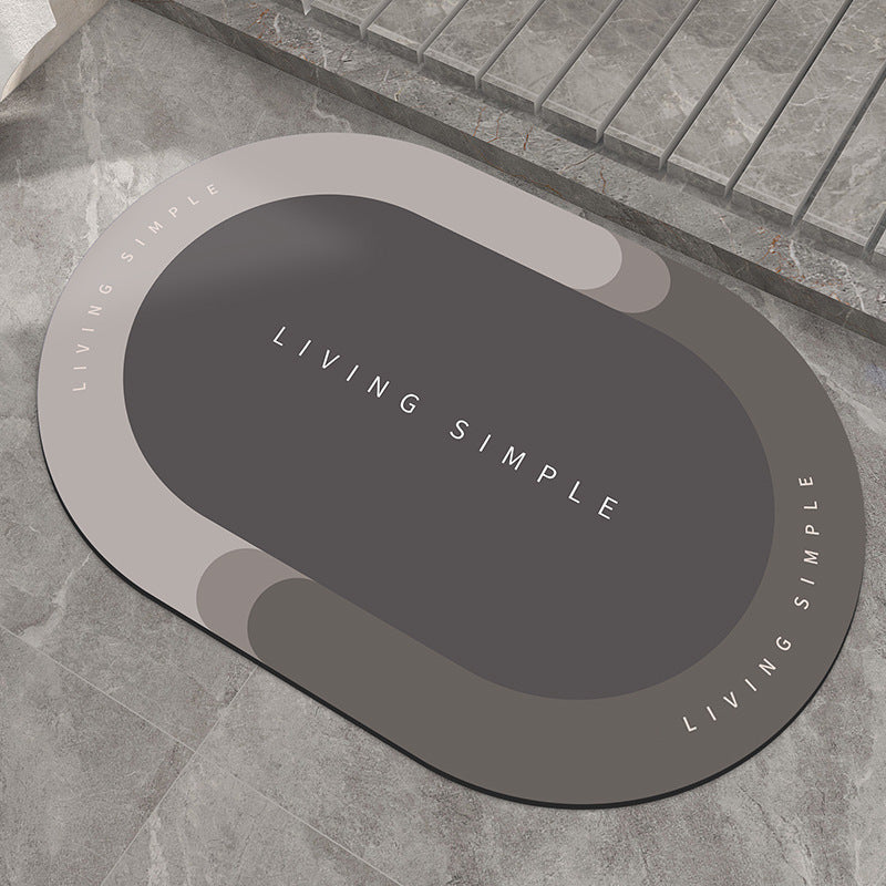 Bath Mat Entrance Door Mat Super Absorbent Bathroom Mats Quick Drying Bathroom Carpet Modern Simple Non-Slip Floor Mats Home Tenko Store