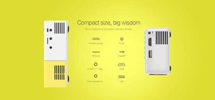 HD 1080P Mini Mini Projector Tenko Store