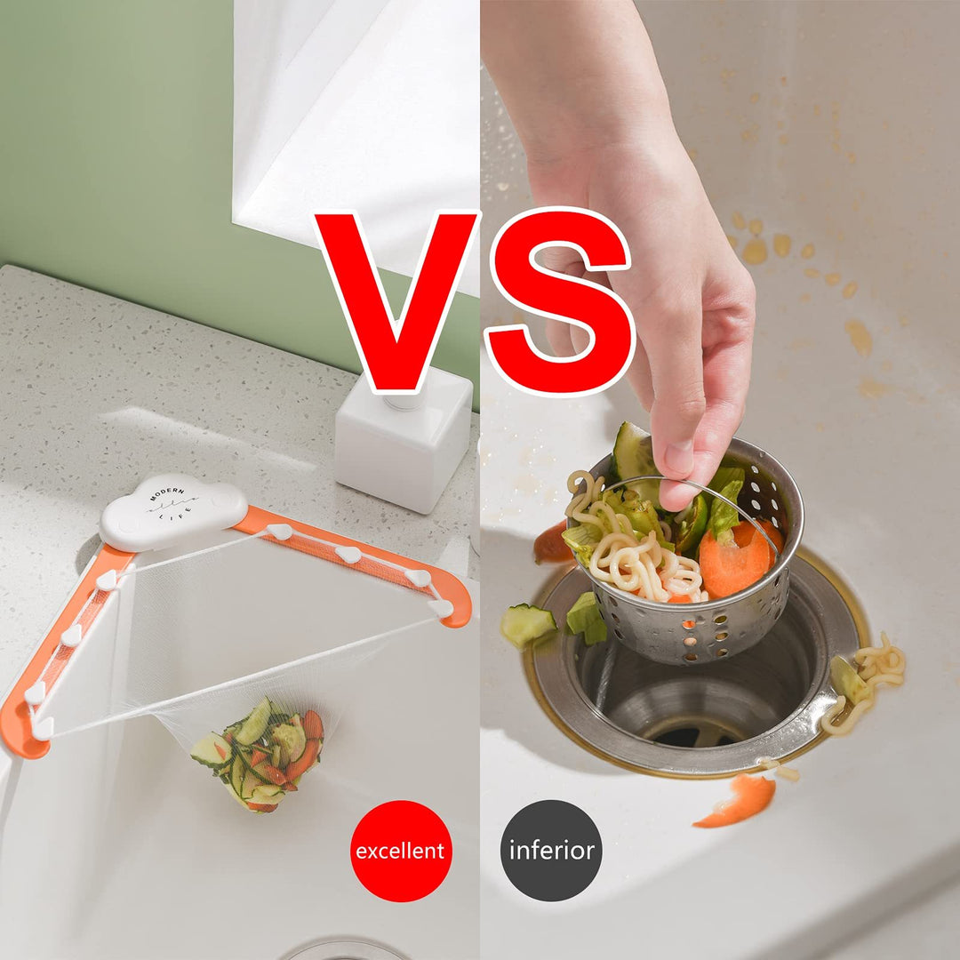 Triangular Cloud Sink Drain Rack Kitchen Garbage Filter Screen Dish Washing Sink Leftovers Rice Anti-blocking Kitchen Gadgets Tenko Store