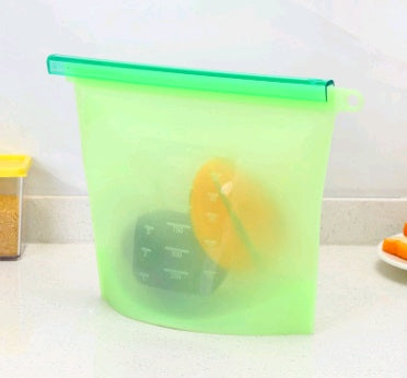 Silicone fresh-keeping bag vacuum sealed bag food  storage bag refrigerator food fruit storage bag Tenko Store
