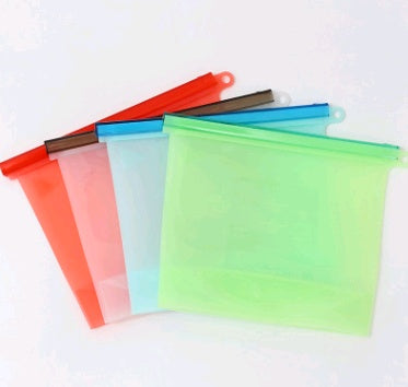 Silicone fresh-keeping bag vacuum sealed bag food  storage bag refrigerator food fruit storage bag Tenko Store