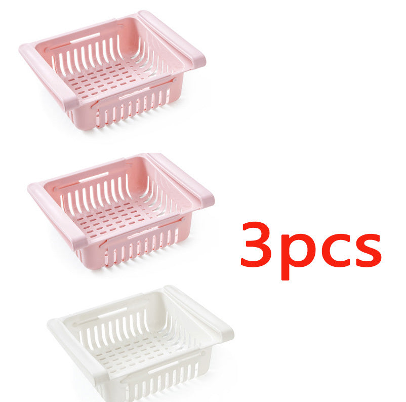 Refrigerator Storage Basket Stretchable Multifunction Kitchen Refrigerator Storage Box Tenko Store