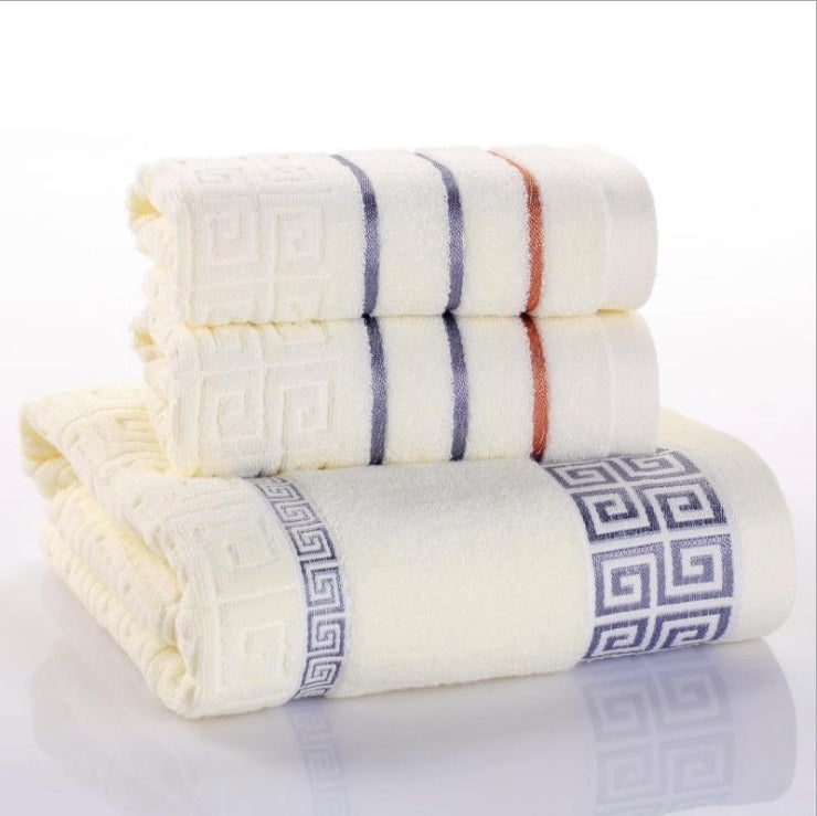 Three-piece cotton towel set Tenko Store