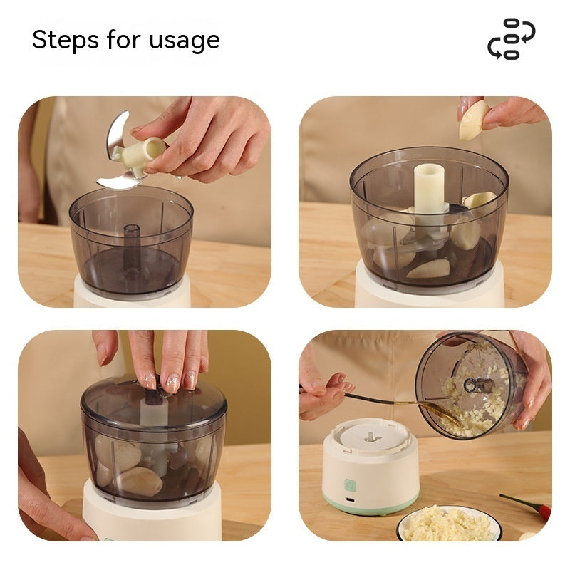 Mini Meat Grinder Household Electric Small Mixer Mincing Machine Automatic Multi-function Filling Intelligent Cooking Machine Tenko Store