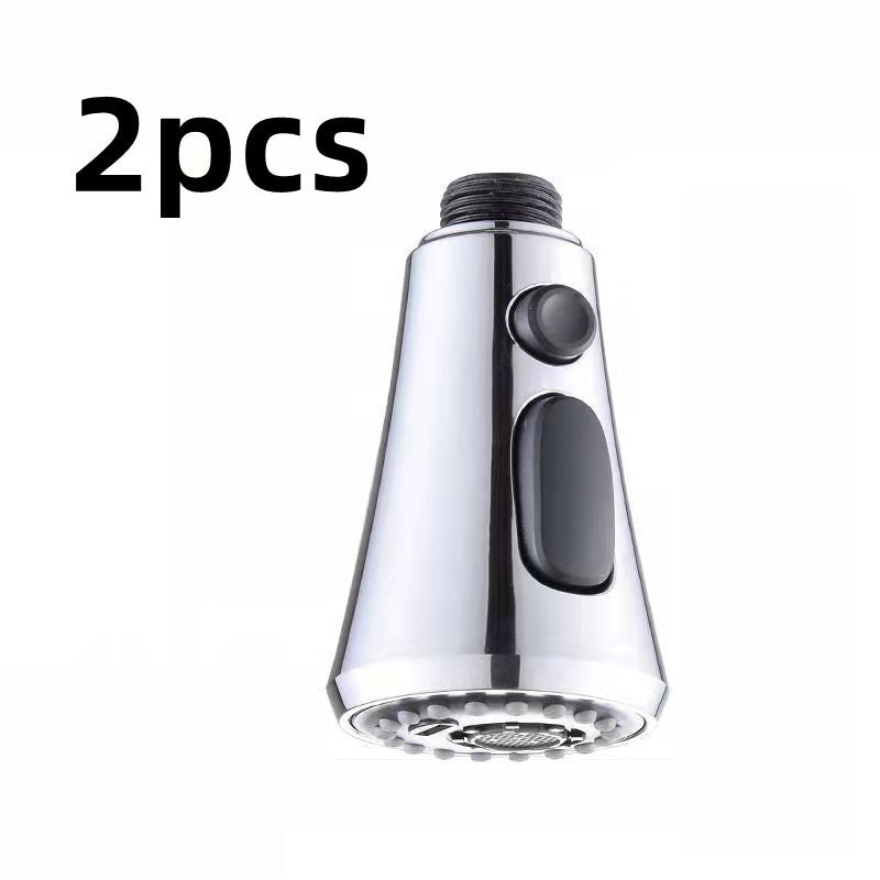 Universal Pressurized Faucet Sprayer Anti-splash 360 Degree Rotating Water Tap Three Stall Water Saving Faucet Nozzle Adapter Tenko Store