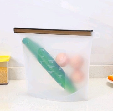 Silicone fresh-keeping bag vacuum sealed bag food  storage bag refrigerator food fruit storage bag Tenko Store