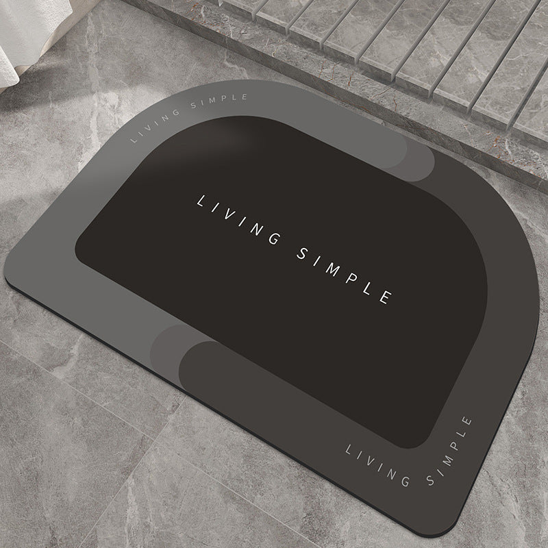 Bath Mat Entrance Door Mat Super Absorbent Bathroom Mats Quick Drying Bathroom Carpet Modern Simple Non-Slip Floor Mats Home Tenko Store