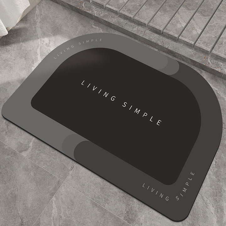 Bath Mat Entrance Door Mat Super Absorbent Bathroom Mats Quick Drying Bathroom Carpet Modern Simple Non-Slip Floor Mats Home Tenko Store