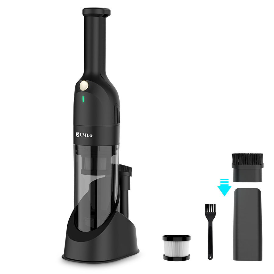 UMLO H6 BLACK Cordless Handheld Vacuum, 10KPa Suction, 30min Runtime, HEPA Filter - Tenko Co., Ltd.