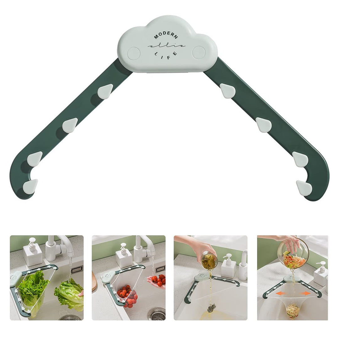 Triangular Cloud Sink Drain Rack Kitchen Garbage Filter Screen Dish Washing Sink Leftovers Rice Anti-blocking Kitchen Gadgets Tenko Store