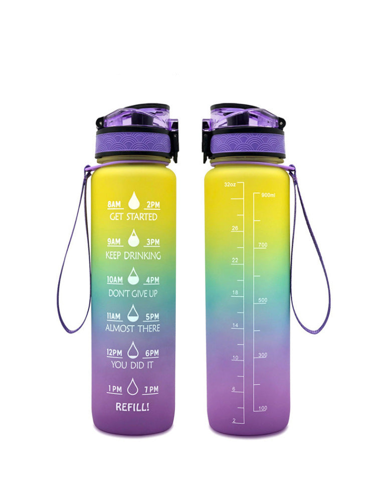 Transparent Flask Water Bottle 1000ml Bottled Kawaii Bottle Bpa Free Infuser Plastic Milk Sports Clear Water Bottle Kawaii Cup Tenko Store