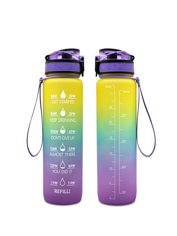 Transparent Flask Water Bottle 1000ml Bottled Kawaii Bottle Bpa Free Infuser Plastic Milk Sports Clear Water Bottle Kawaii Cup Tenko Store