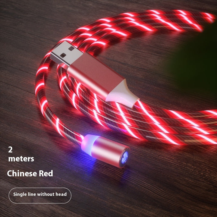 Magnetic Charging Cable Streamer Fast Charging Cable Lighting Micro USB Cable LED Magnet Charger Type-C Cable Tenko Store