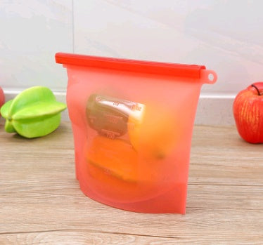 Silicone fresh-keeping bag vacuum sealed bag food  storage bag refrigerator food fruit storage bag Tenko Store