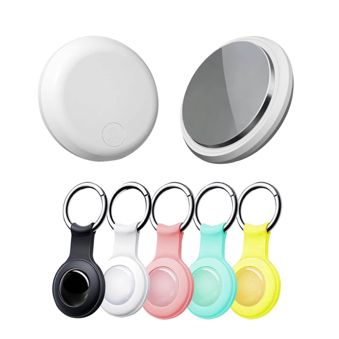 iPhone探す対応エアタグ キーホルダー型タグ 迷子防止タグ 家族共有可能 スマートタグ GPSタグ 軽量7g 弾性シリコン 耐久性 耐衝撃 キーホルダー付き 忘れ物防止グッズ 紛失防止グッズ アラーム音で探せる 365日稼働 紛失対策グッズ (サクラピンク)