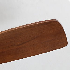 52 Inch Ceiling Fan With Lights 3 Solid Wood Fan Blade Noiseless Reversible Motor Smart Remote Control - Tenko Co., Ltd.