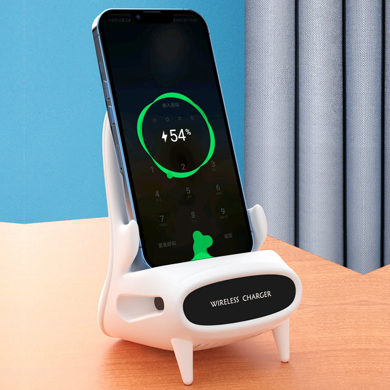Portable Mini Chair Wireless Charger Desk Mobile Phone Holder Wireless Charger 10W Fast Charge Special Gift Tenko Store