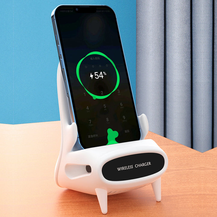 Portable Mini Chair Wireless Charger Desk Mobile Phone Holder Wireless Charger 10W Fast Charge Special Gift Tenko Store