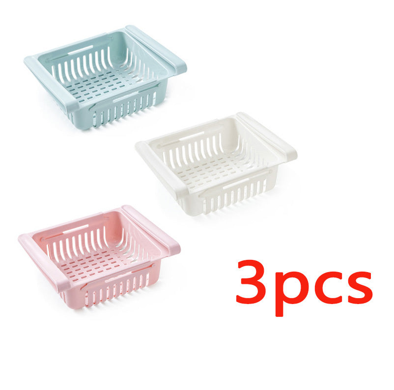 Refrigerator Storage Basket Stretchable Multifunction Kitchen Refrigerator Storage Box Tenko Store