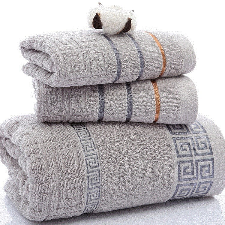 Three-piece cotton towel set Tenko Store