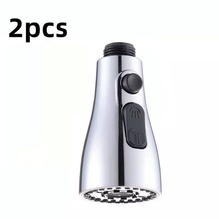 Universal Pressurized Faucet Sprayer Anti-splash 360 Degree Rotating Water Tap Three Stall Water Saving Faucet Nozzle Adapter Tenko Store