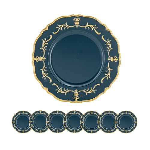 8 Pack Plastic Charger Plate, D13' - Tenko Co., Ltd.