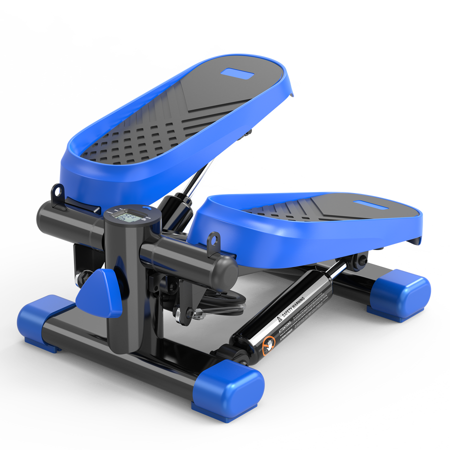 Home Office Exercise 330LBS Capacity Mini Stepper with Resistance Bands and LCD Monitor - Tenko Co., Ltd.