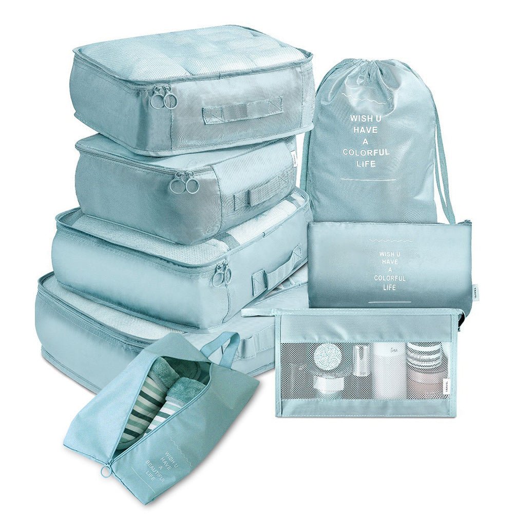 8 - piece Set Luggage Divider Bag Travel Storage Clothes Underwear Shoes Organizer Packing Cube Bag - Tenko Co., Ltd.