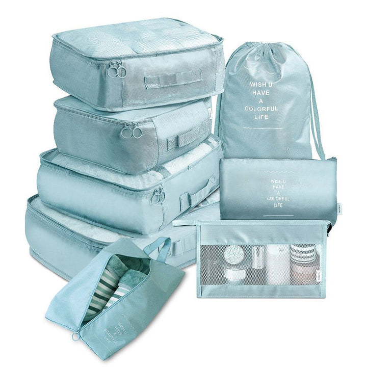 8 - piece Set Luggage Divider Bag Travel Storage Clothes Underwear Shoes Organizer Packing Cube Bag - Tenko Co., Ltd.