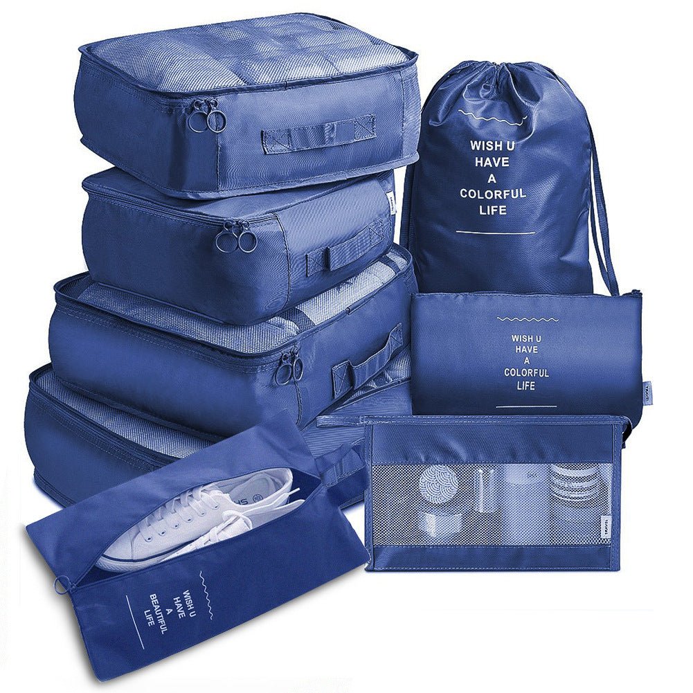 8 - piece Set Luggage Divider Bag Travel Storage Clothes Underwear Shoes Organizer Packing Cube Bag - Tenko Co., Ltd.