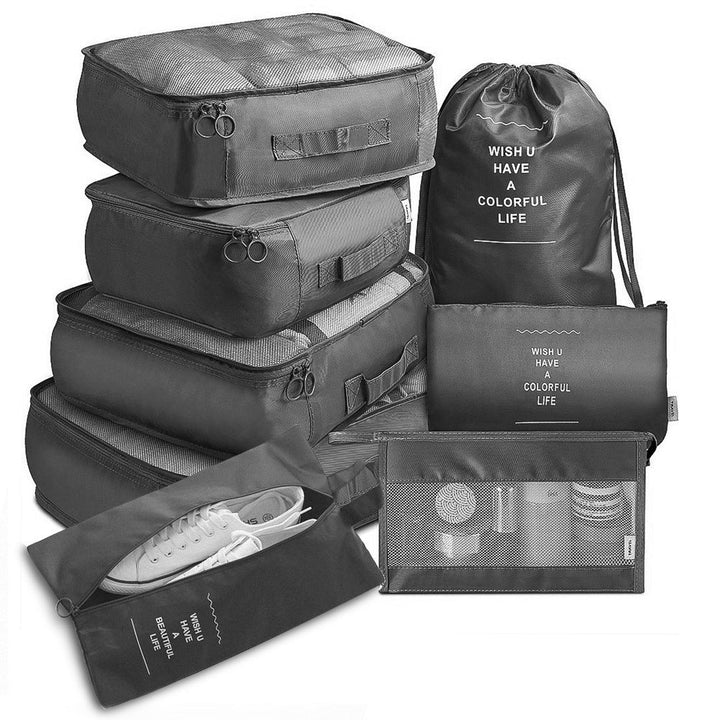 8 - piece Set Luggage Divider Bag Travel Storage Clothes Underwear Shoes Organizer Packing Cube Bag - Tenko Co., Ltd.