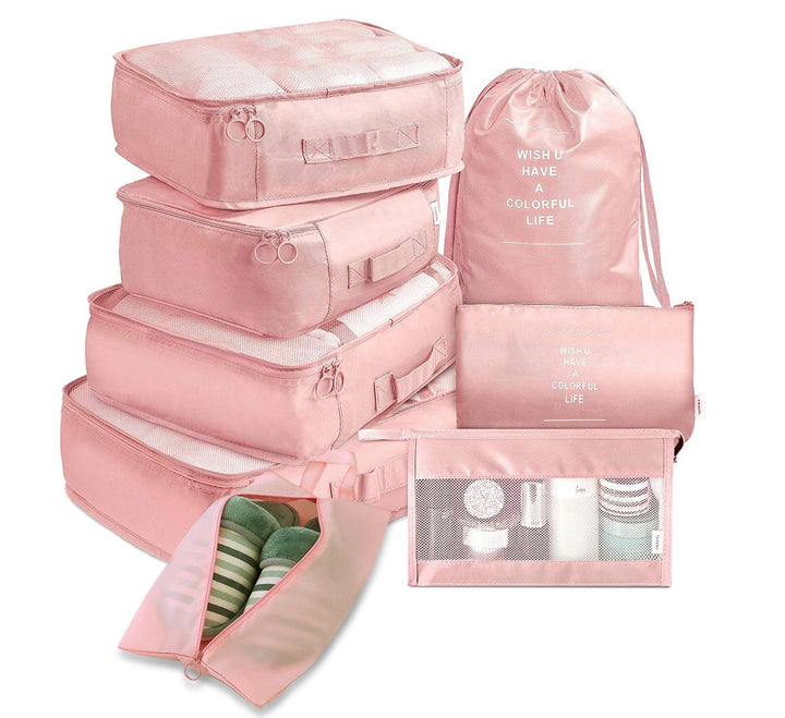 8 - piece Set Luggage Divider Bag Travel Storage Clothes Underwear Shoes Organizer Packing Cube Bag - Tenko Co., Ltd.
