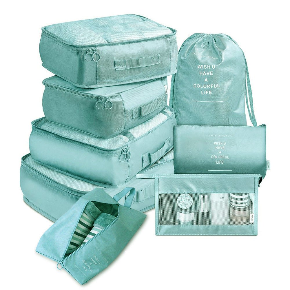 8 - piece Set Luggage Divider Bag Travel Storage Clothes Underwear Shoes Organizer Packing Cube Bag - Tenko Co., Ltd.