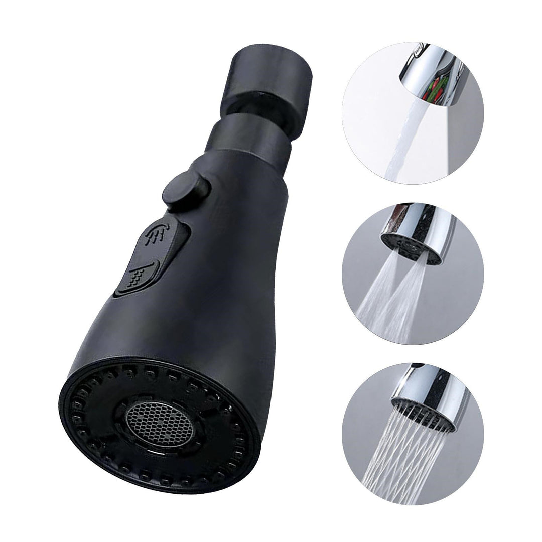 Universal Pressurized Faucet Sprayer Anti-splash 360 Degree Rotating Water Tap Three Stall Water Saving Faucet Nozzle Adapter Tenko Store