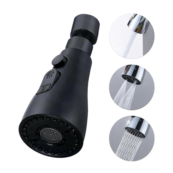 Universal Pressurized Faucet Sprayer Anti-splash 360 Degree Rotating Water Tap Three Stall Water Saving Faucet Nozzle Adapter Tenko Store