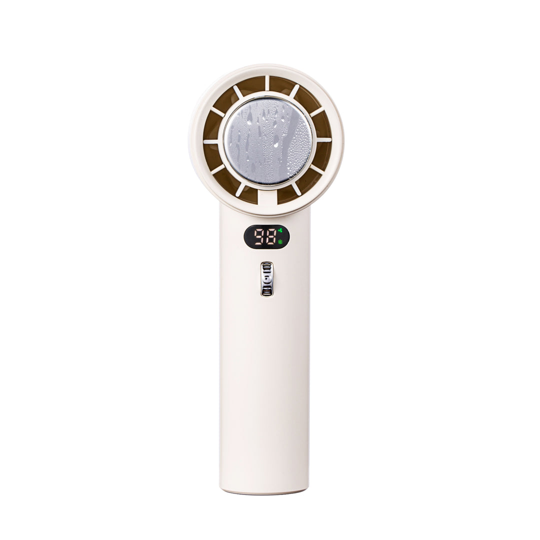 Portable Handheld Turbo Fan Cooling Semiconductor Refrigeration 3000mAh Battery Wind Speeds Adjustable Mini Personal Fan Tenko Store