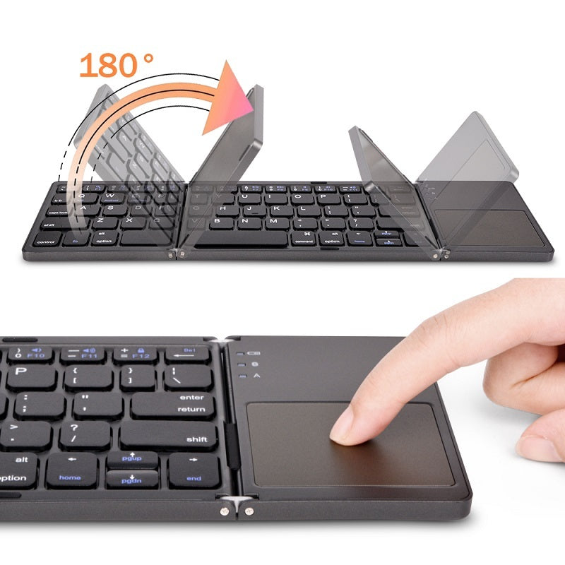 Folding Mini Keyboard Tablet Phone Computer Wireless Foldable Bluetooth Keyboard Multi-Function Button Tenko Store