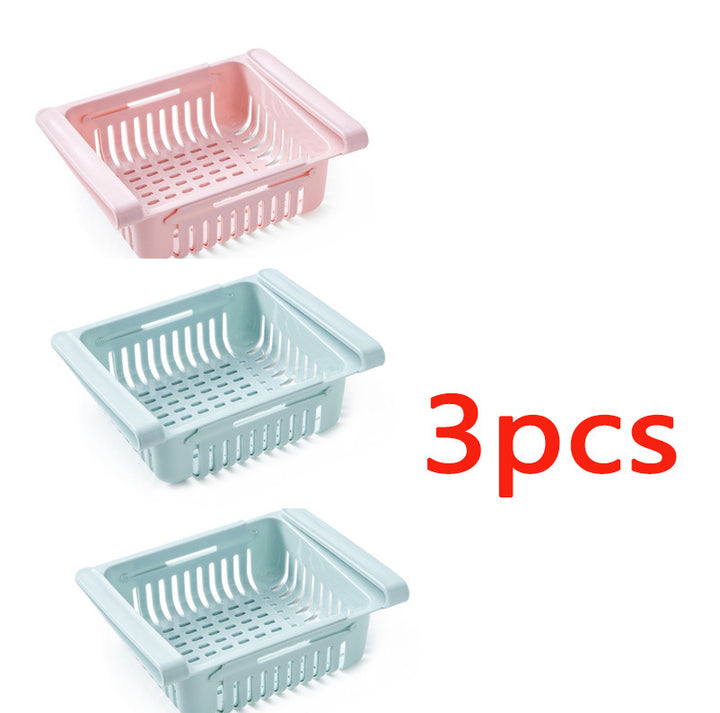 Refrigerator Storage Basket Stretchable Multifunction Kitchen Refrigerator Storage Box Tenko Store