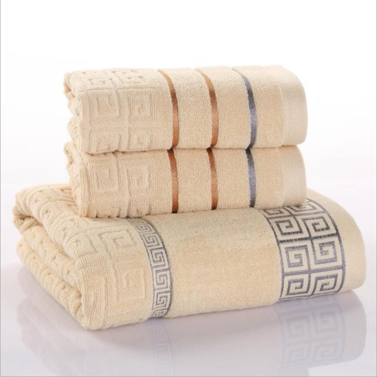 Three-piece cotton towel set Tenko Store