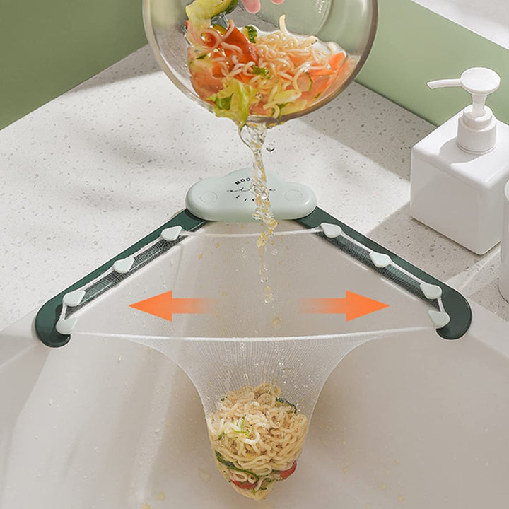 Triangular Cloud Sink Drain Rack Kitchen Garbage Filter Screen Dish Washing Sink Leftovers Rice Anti-blocking Kitchen Gadgets Tenko Store