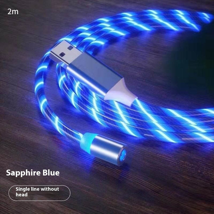 Magnetic Charging Cable Streamer Fast Charging Cable Lighting Micro USB Cable LED Magnet Charger Type-C Cable Tenko Store